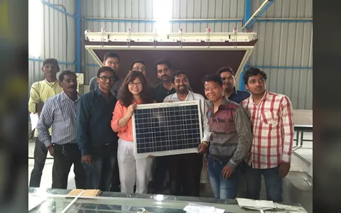 Gujarat Solar Panel Factory: 30MW Production Line Commissioned in 2015