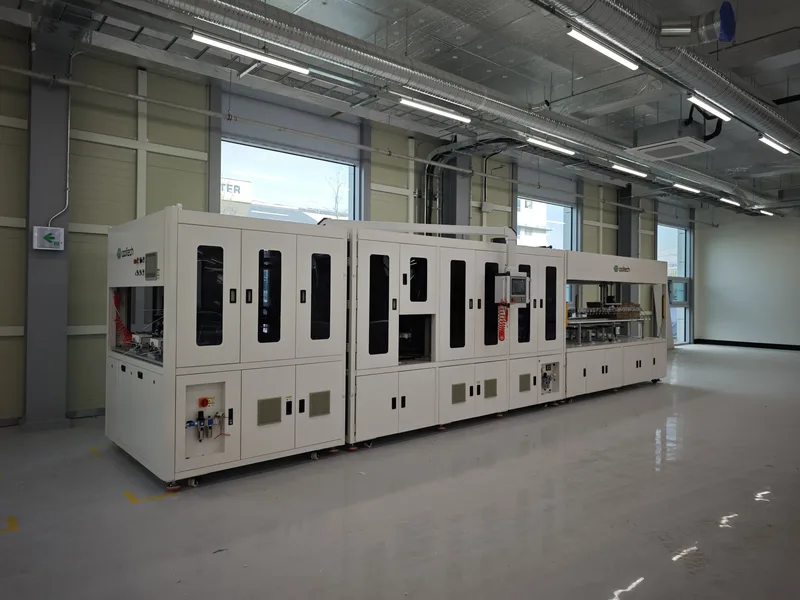 OSLB-1300 Back Contact Cell Welding Machine | BC Solar Cell Stringer for IBC ABC HPBC Panel Production