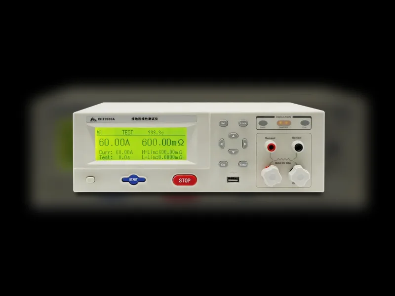 CHT9930A Solar Module Ground Continuity Tester - DC 5~60A Programmable Grounding Resistance Test Equipment | Ooitech