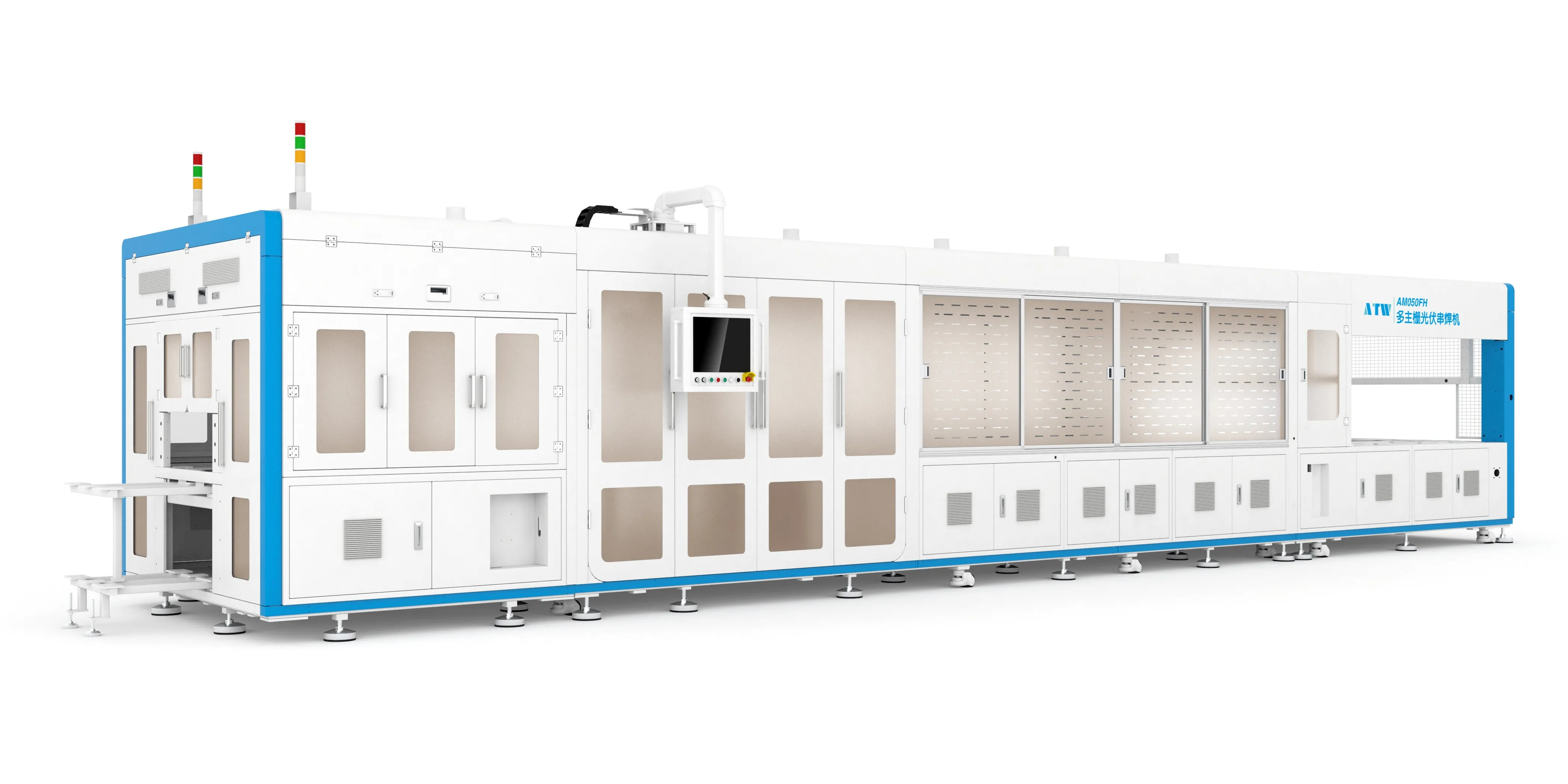 AM050FH MBB PV Cell Soldering Stringer - Fully Automatic Solar Cell Tabber Stringer Machine | Ooitech