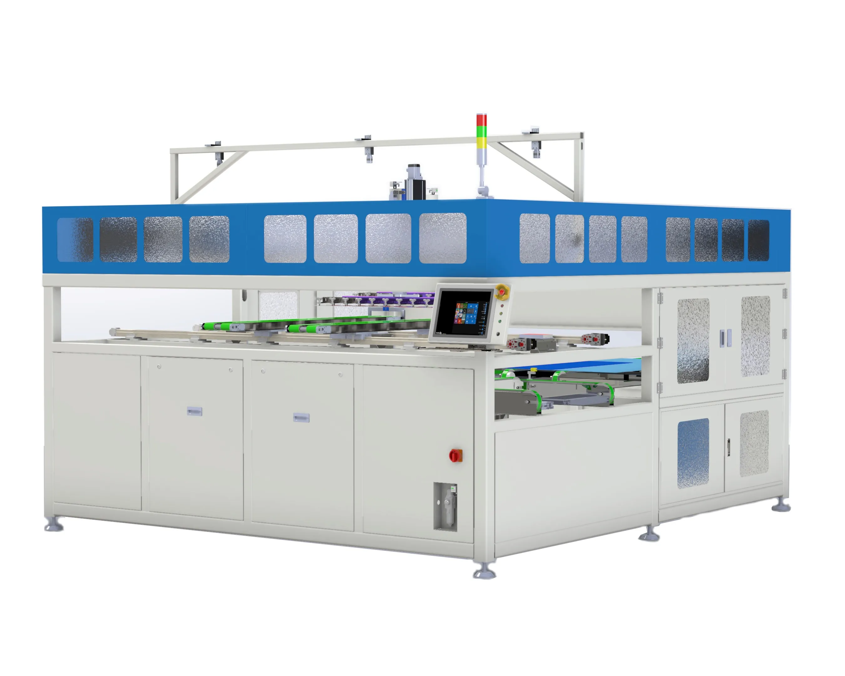 Automatic Solar Cell Layup Machine - High Speed MBB Half-Cell String Laying Equipment for Solar Panel Production Line