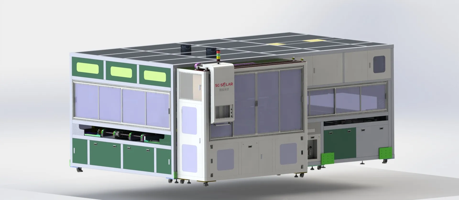 Automatic Layout & Bussing Integrated Machine ALU-HBL | Solar Panel Production Equipment | Ooitech