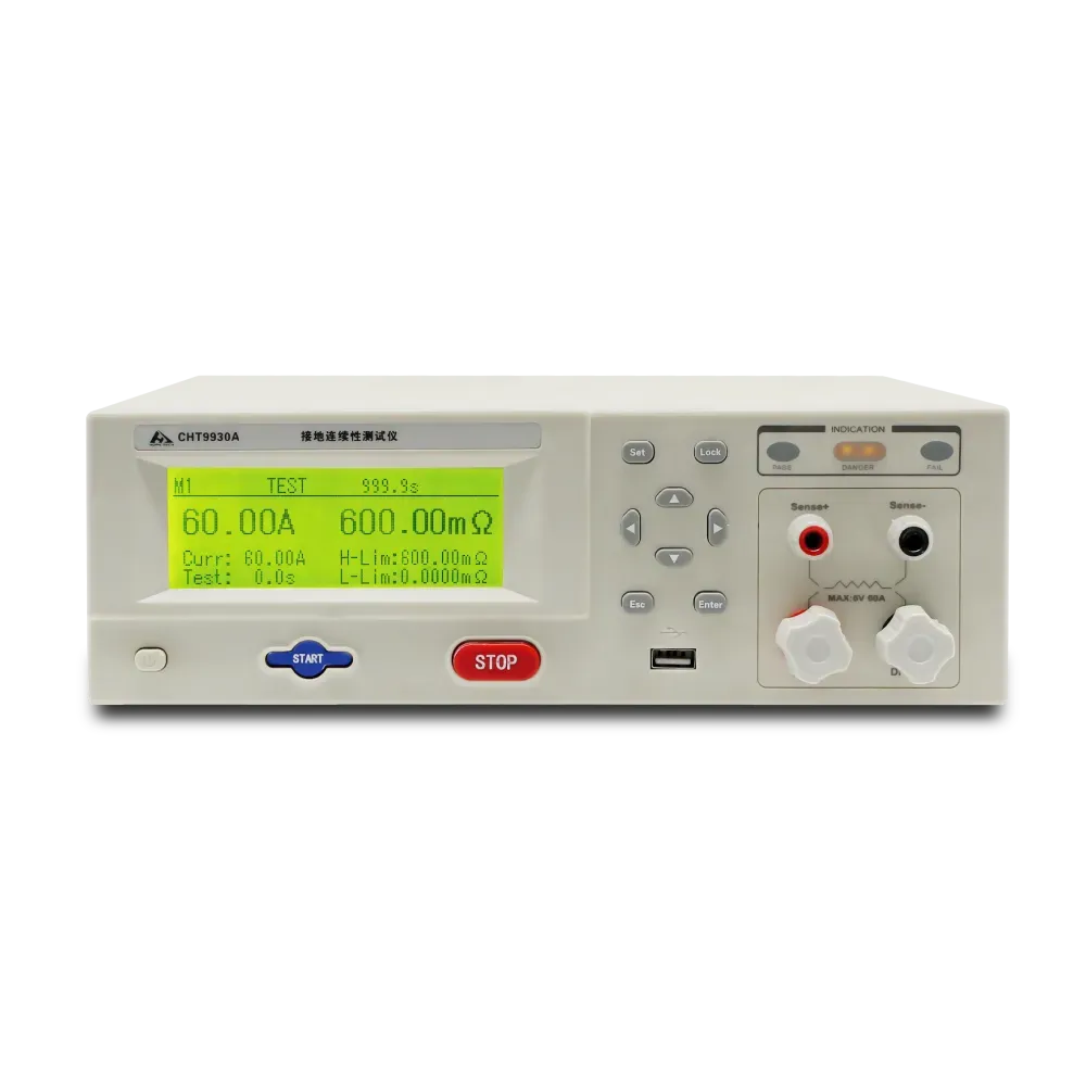CHT9930A Solar Module Ground Continuity Tester - DC 5~60A Programmable Grounding Resistance Test Equipment | Ooitech