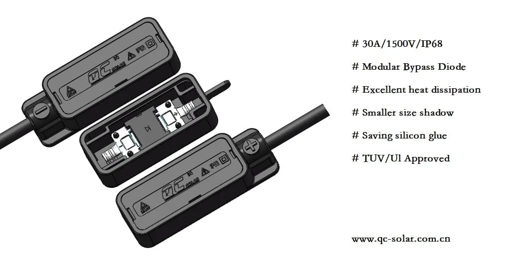QC Solar Launched High-power Photovoltaic Junction Box Dedicated to 210mm Solar Panels