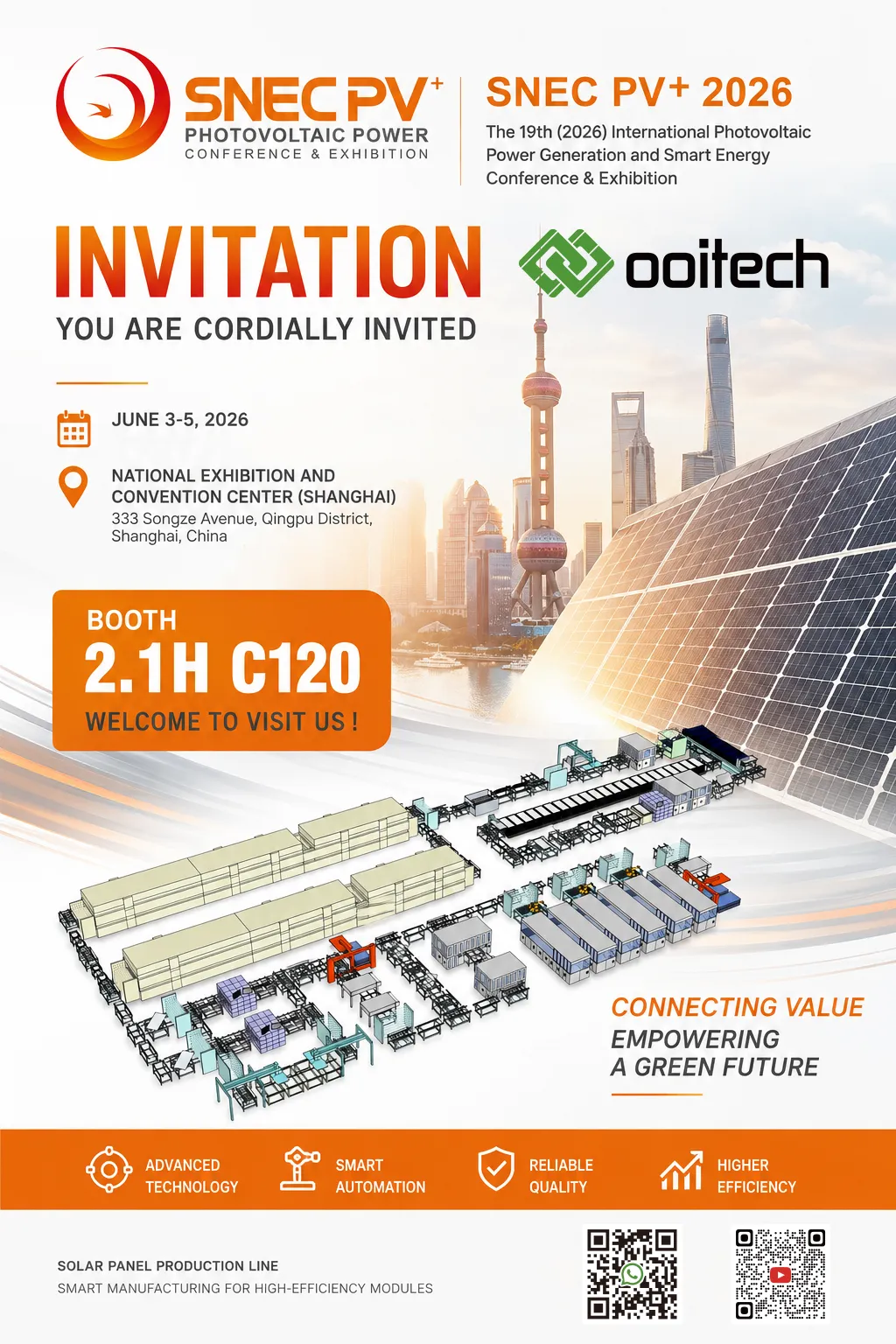 Ooitech to Exhibit at SNEC 2026 Shanghai PV Power Expo, Booth 2.1H C120