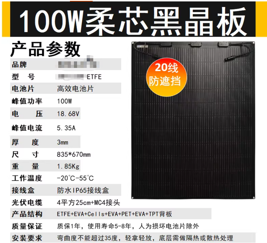 Semi-Flexible Solar Panel Manufacturing Process and Structure Explained Flexible solar module structure diagram