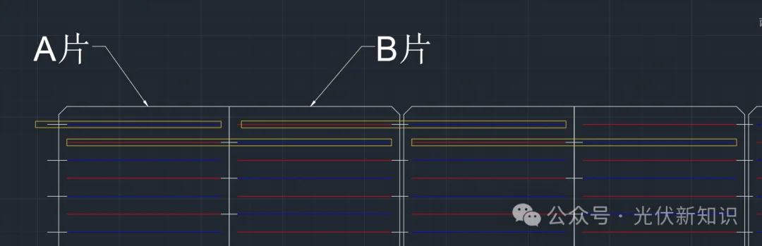 BC Solar Cells Explained: Structure, Differences, Manufacturing Process and String Soldering Principle Staggered ribbon connection of BC cell